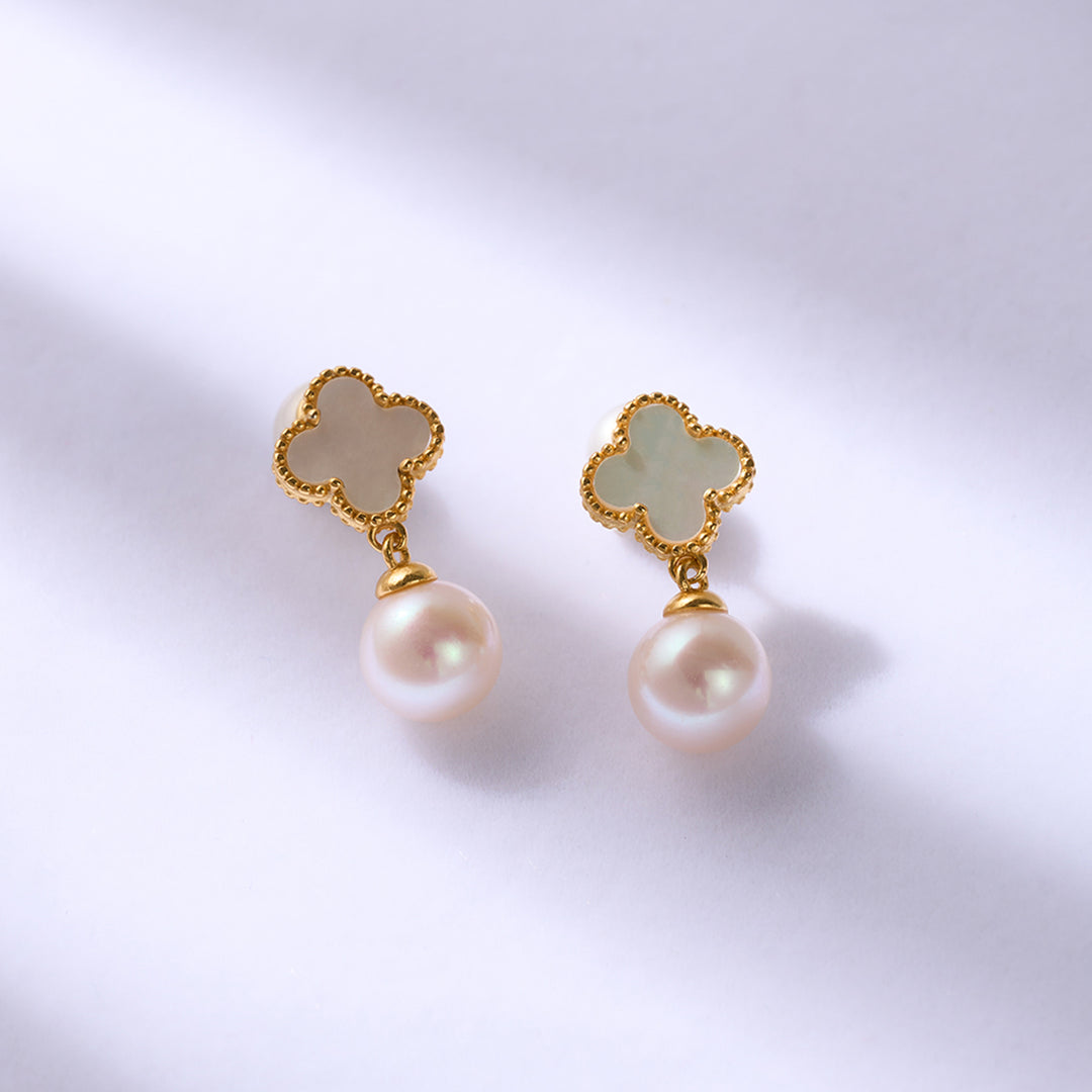 Anting-anting Mutiara Air Tawar yang Elegan WE00828