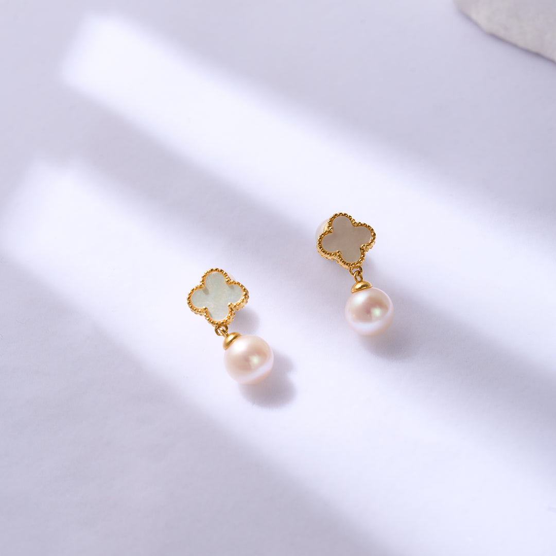 Anting-anting Mutiara Air Tawar yang Elegan WE00828