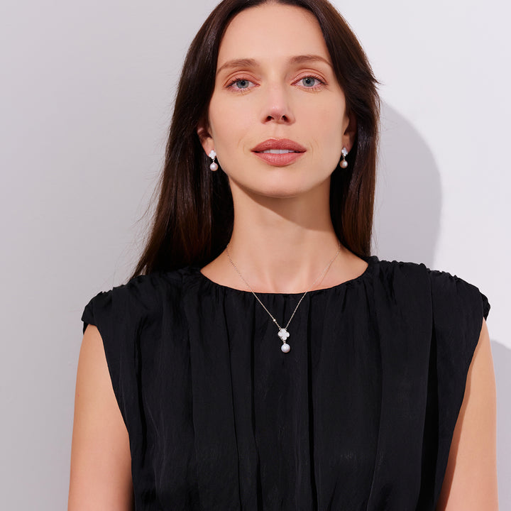 Top Grade Freshwater Pearl Necklace WN00777 | MOTHER OF PEARL - PEARLY LUSTRE