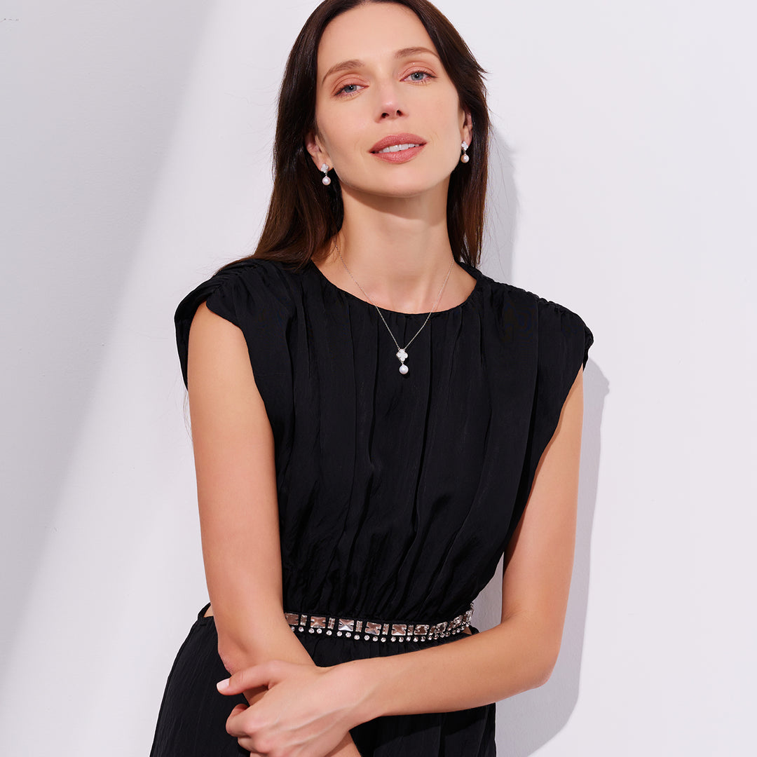 Top Grade Freshwater Pearl Necklace WN00777 | MOTHER OF PEARL - PEARLY LUSTRE