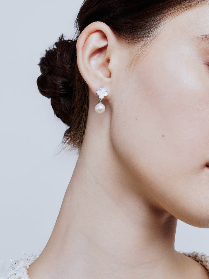 Anting Mutiara Air Tawar Gred Atas WE00829 | INDAH MOTHER OF PEARL