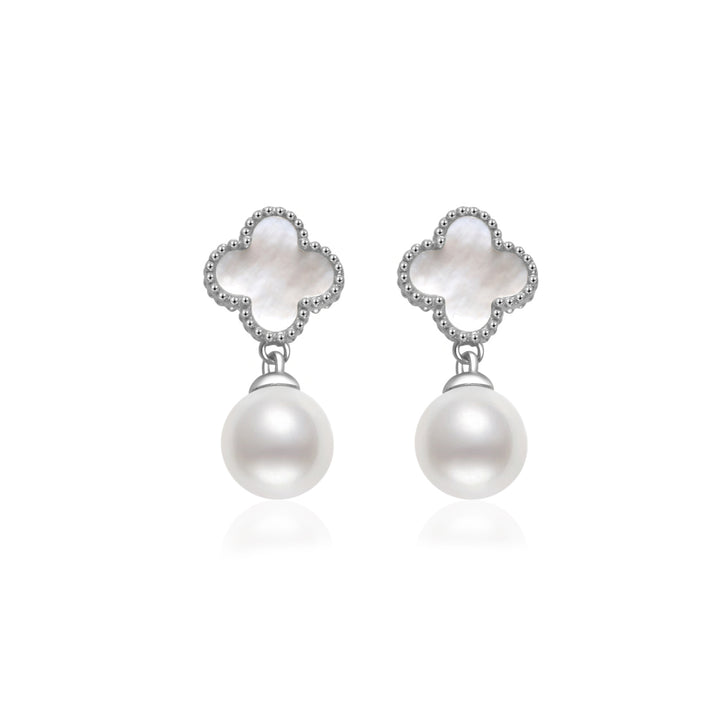 Boucles d'oreilles élégantes en perles d'eau douce WE00829