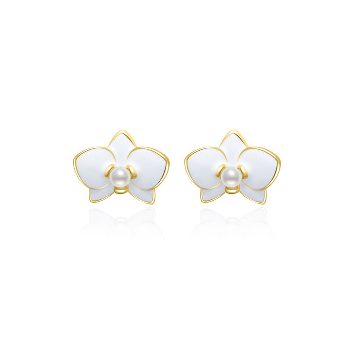 Clip-On Top Grade Freshwater Pearl Earrings WE00832 | ORCHID