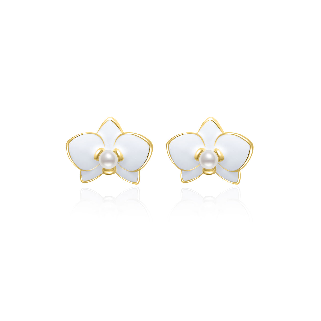 Clip-On Top Grade Freshwater Pearl Earrings WE00832 | ORCHID - PEARLY LUSTRE