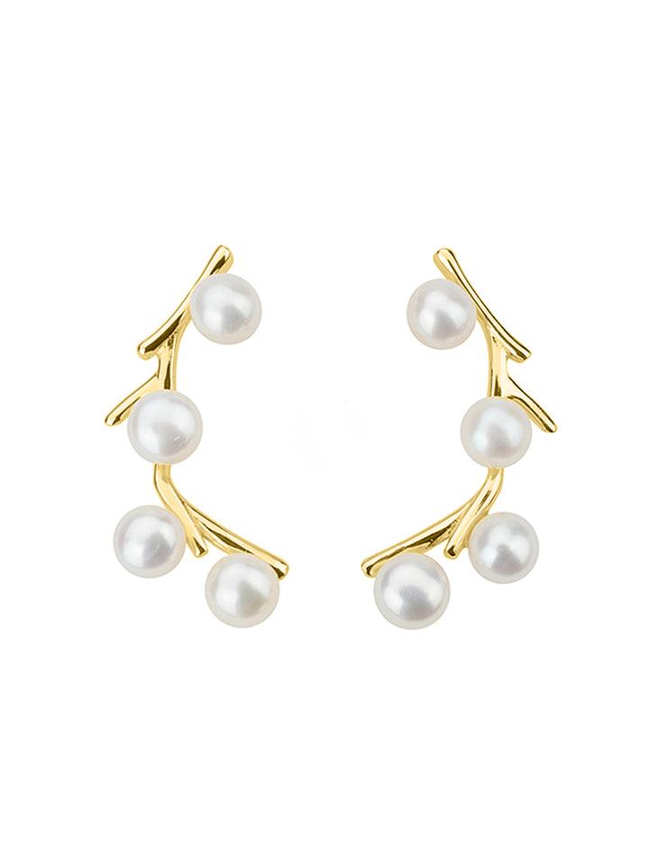 优雅淡水珍珠耳环 WE00842 | GARDENS