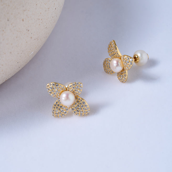 Anting-anting Mutiara Air Tawar Gred Teratas WE00844 | ORKID