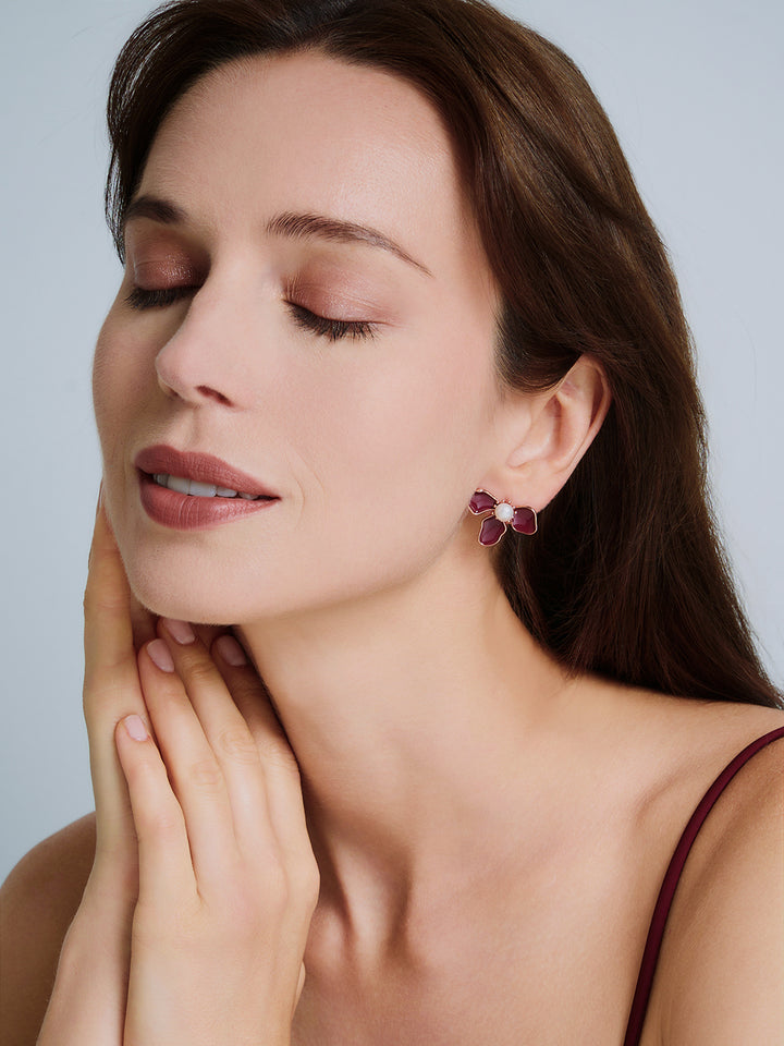 Top Grade Freshwater Pearl Earrings WE00849 | ORCHID