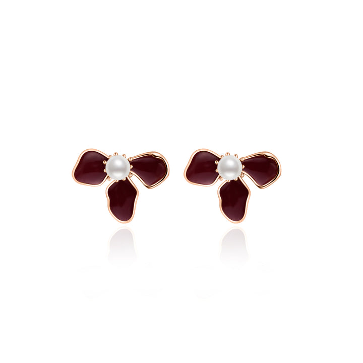 Boucles d'oreilles en perles d'eau douce de qualité supérieure, WE00849 | ORCHIDÉE