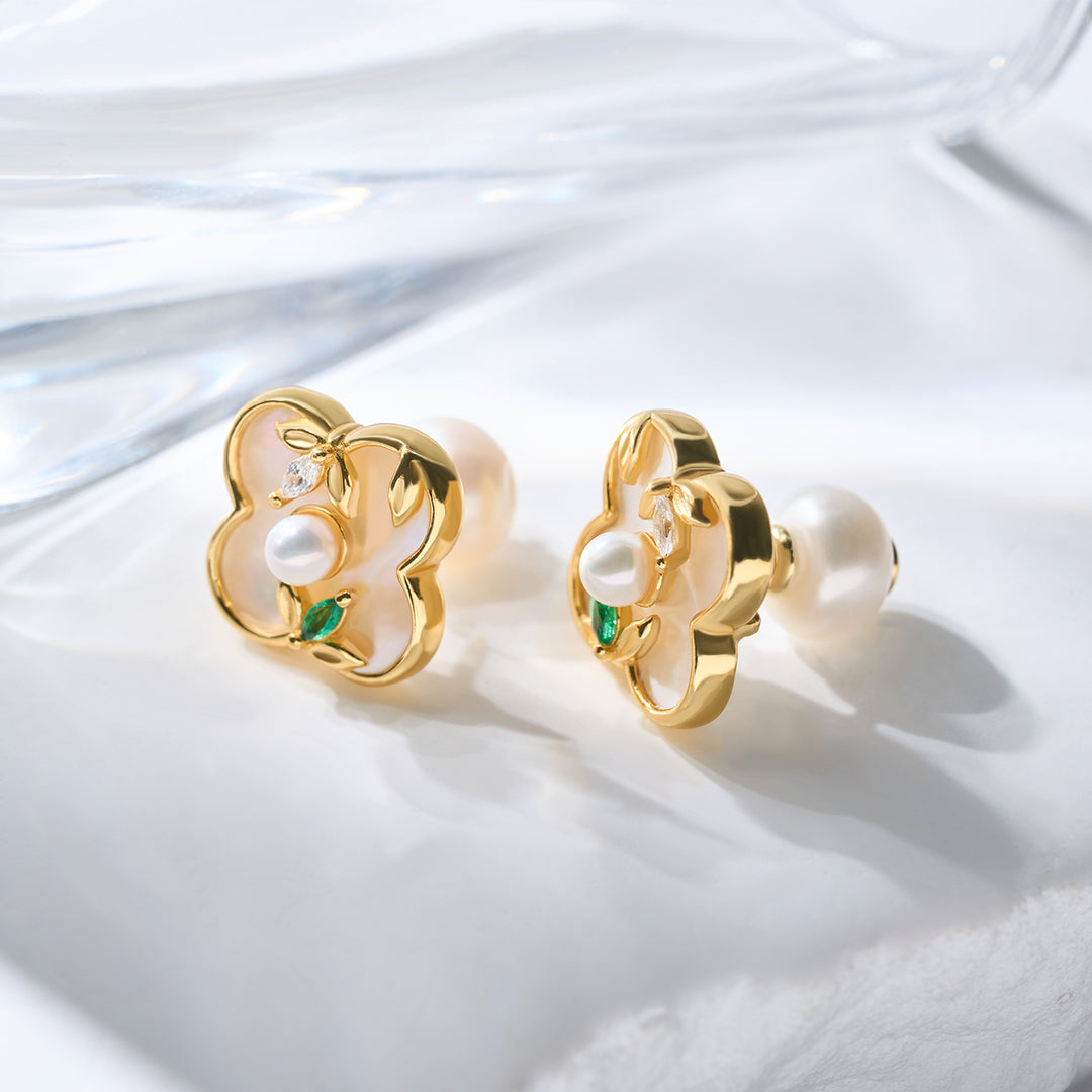 Top Grade Freshwater Pearl Earrings WE00853 | PERANAKAN - PEARLY LUSTRE
