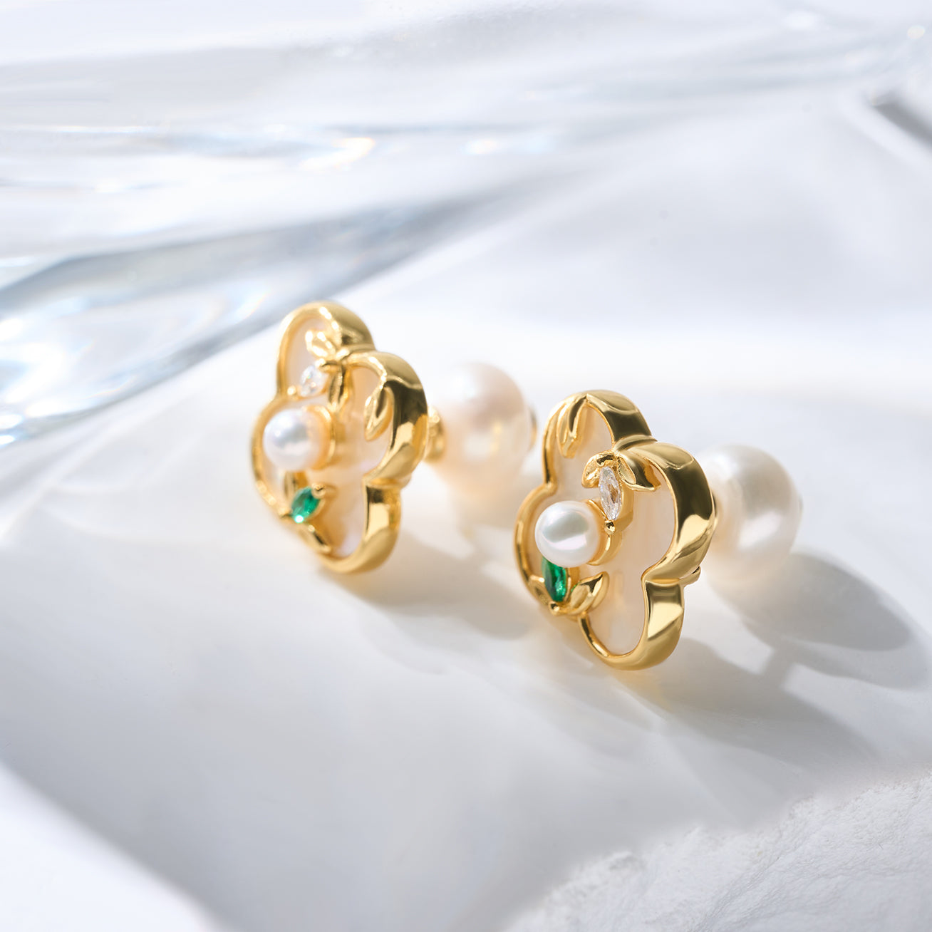 Top Grade Freshwater Pearl Earrings WE00853 | PERANAKAN - PEARLY LUSTRE