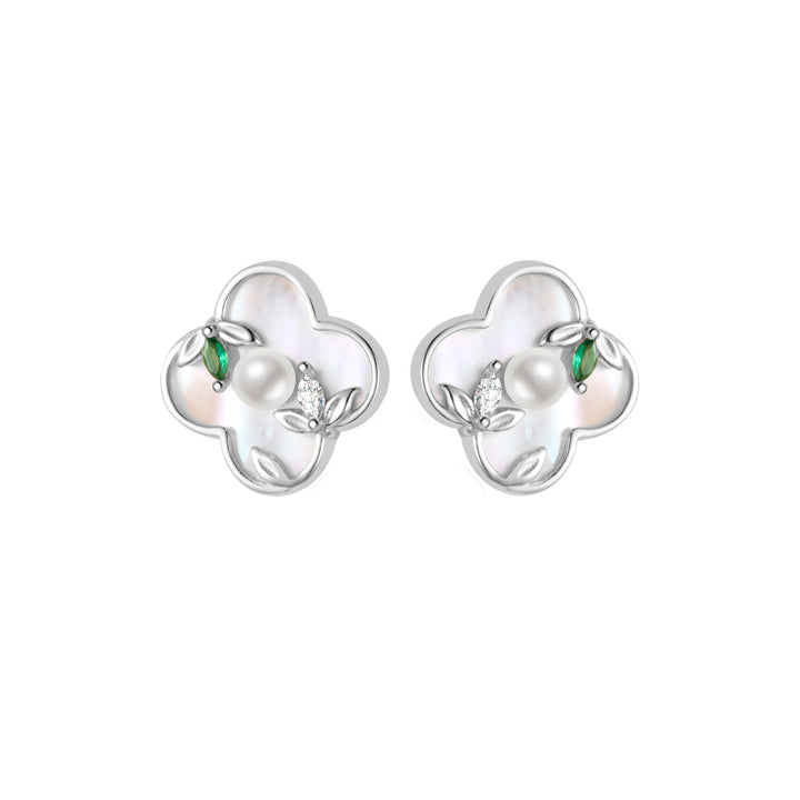 Orecchini in Perle d'Acqua Dolce di Alta Qualità WE00854 | PERANANAKAN