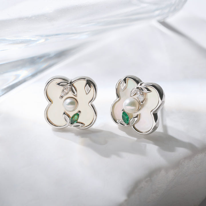 Top Grade Freshwater Pearl Earrings WE00854 | PERANAKAN