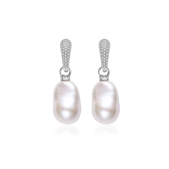 Elegant Baroque Pearl Earrings WE00855