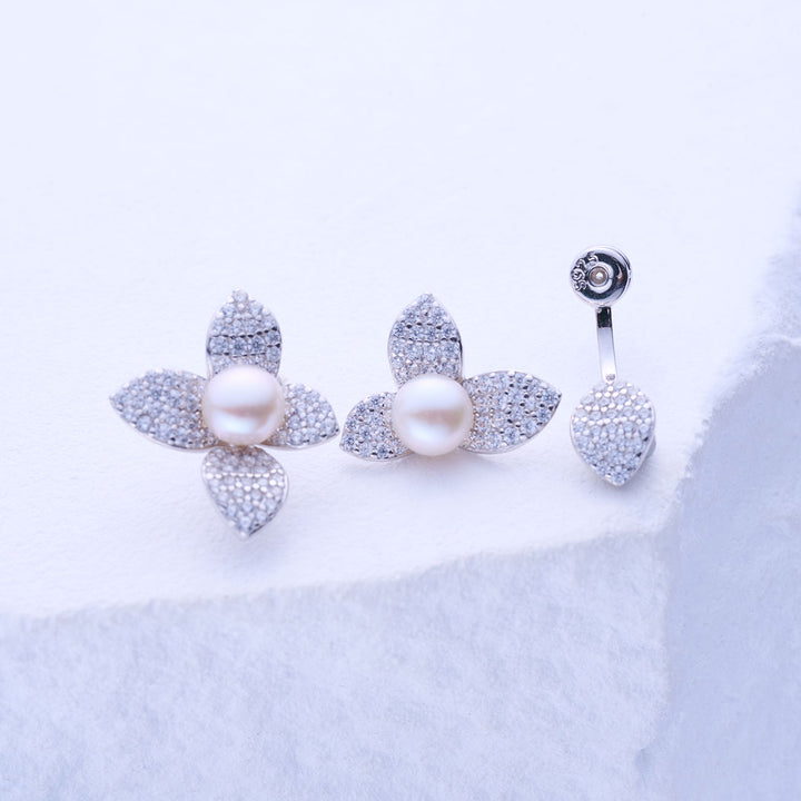 Top Grade Freshwater Pearl Earrings WE00857 | ORCHID