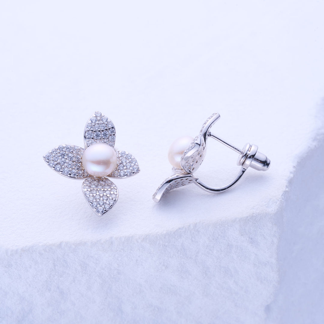 Top Grade Freshwater Pearl Earrings WE00857 | ORCHID