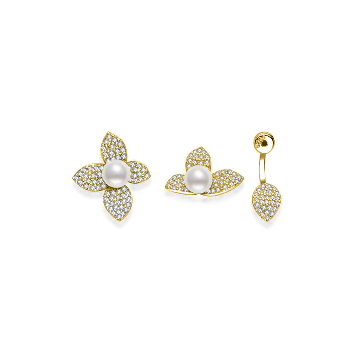 Top Grade Freshwater Pearl Earrings WE00858 | ORCHID