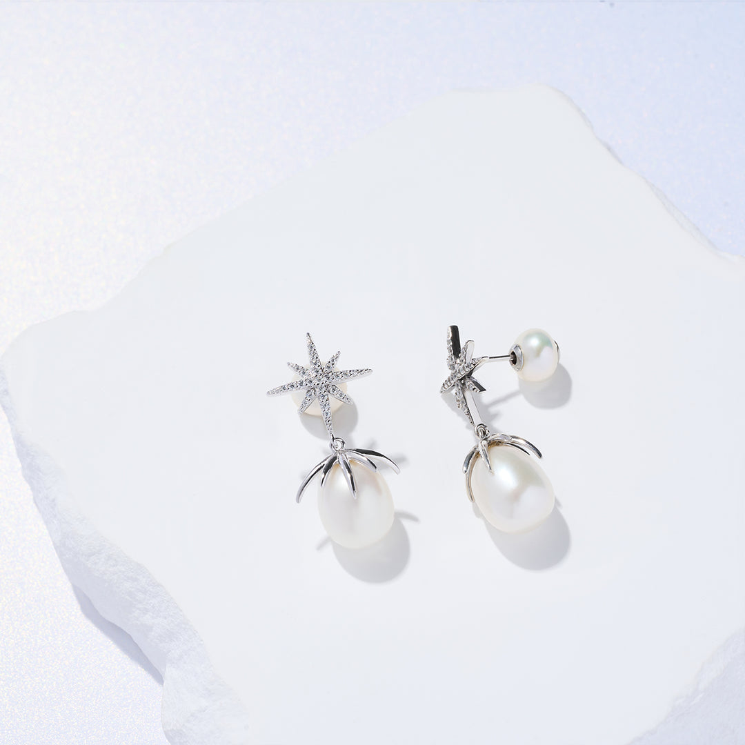 Elegant Freshwater Pearl Earrings WE00863 | CELESTE