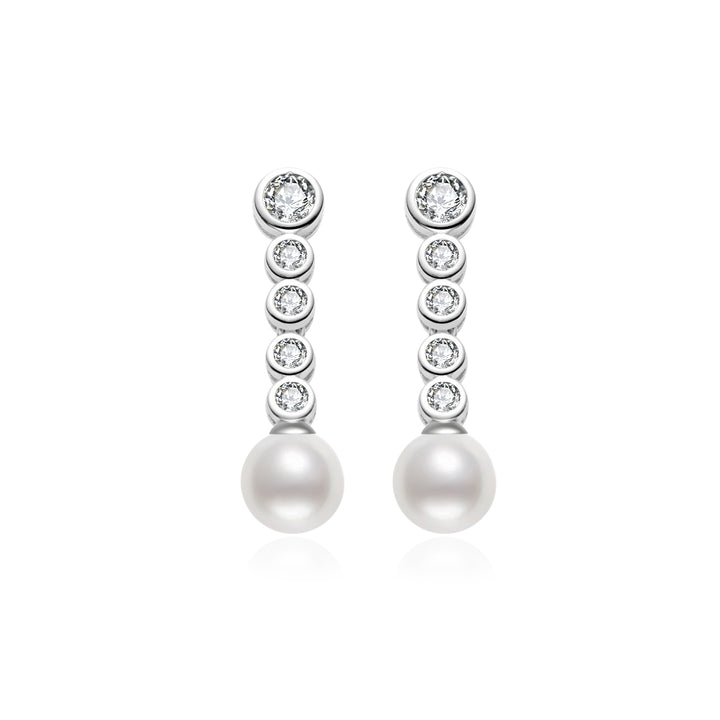 Boucles d'oreilles en perles d'eau douce de qualité supérieure, WE00865| BULLE