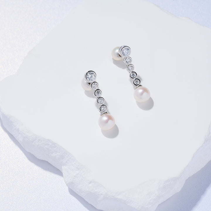 Top Grade Freshwater Pearl Earrings WE00865| BUBBLE