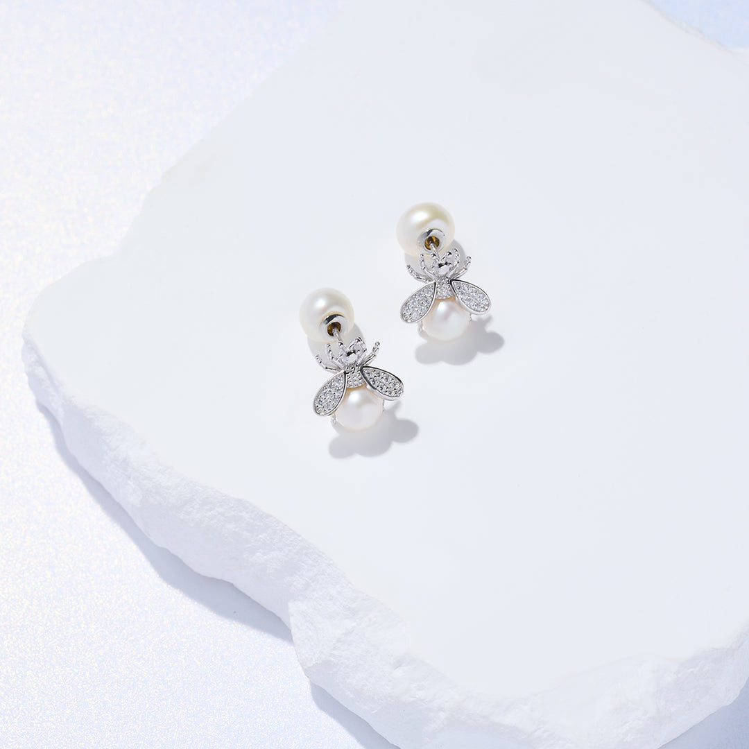 Elegant Freshwater Pearl Earrings WE00867 | BEE-LIEVE