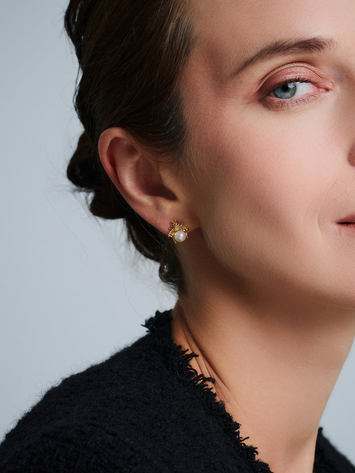 Elegant Freshwater Pearl Earrings WE00868 | BEE-LIEVE