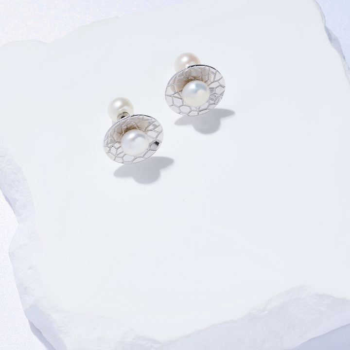 Top Grade Freshwater Pearl Earrings WE00871 | WATERFALL