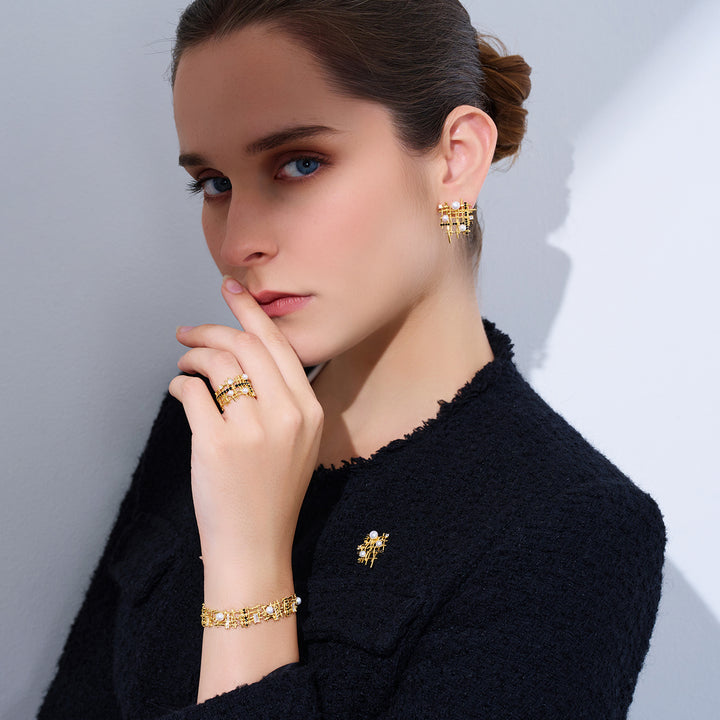 最高級クリップオン淡水パールイヤリング WE01016 | TWEED