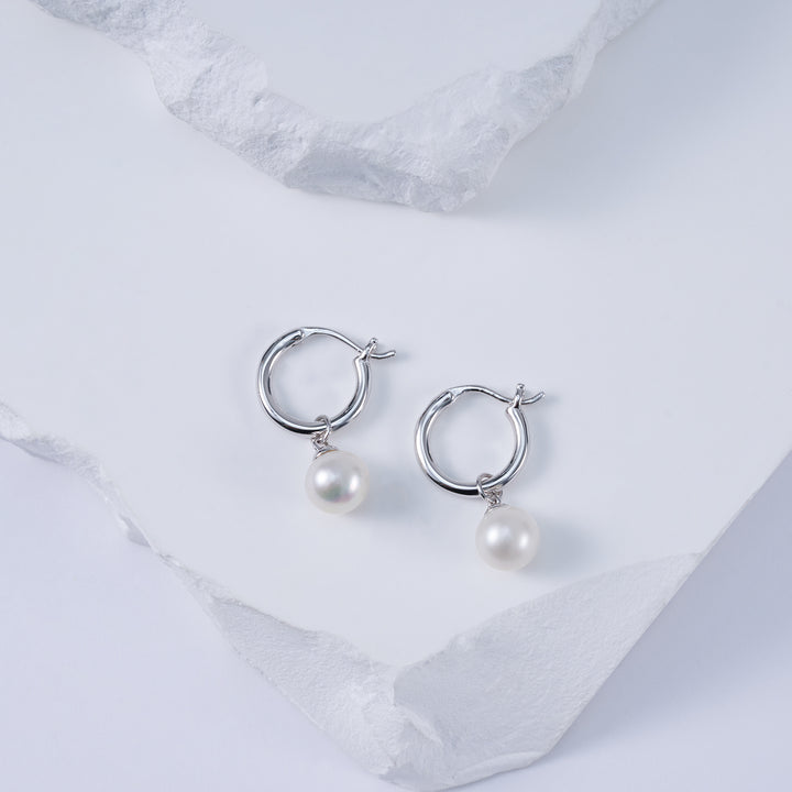 Boucles d'oreilles en perles d'eau douce élégantes WE00892