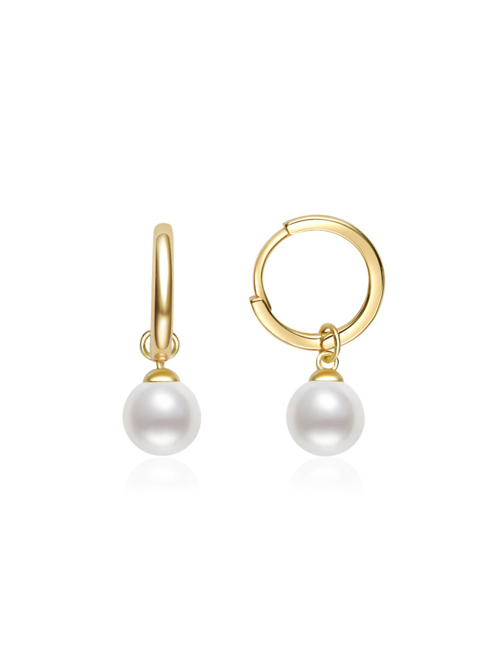 优雅淡水珍珠耳环 WE00893