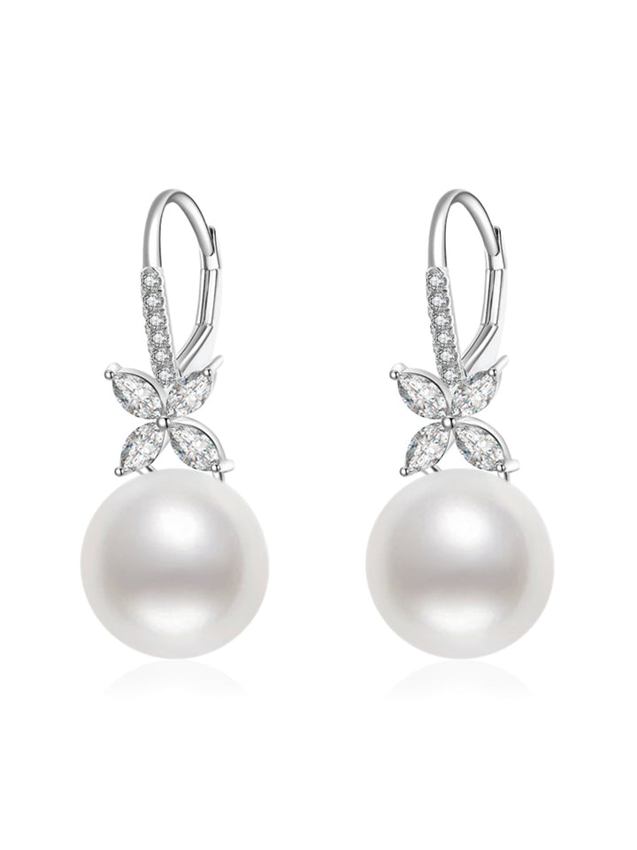 أقراط لؤلؤ إيديسون اللامعة العلوية WE00900 | إيفرليف