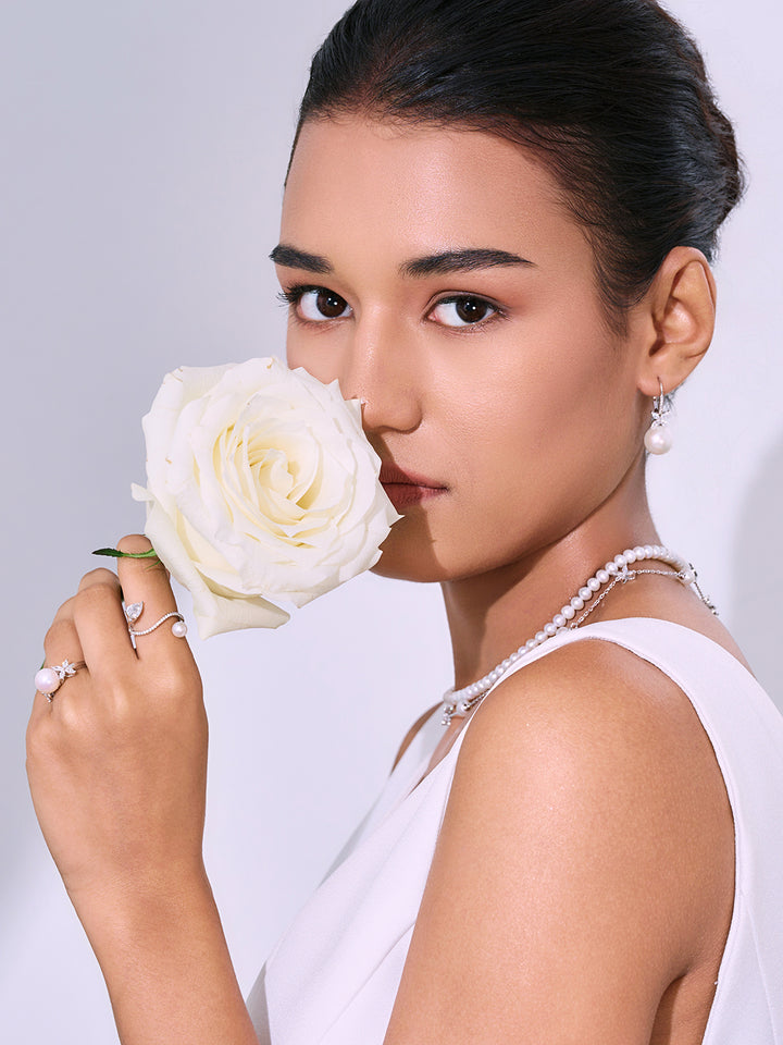 Top Lustre Freshwater Pearl Earrings WE00655 | EVERLEAF