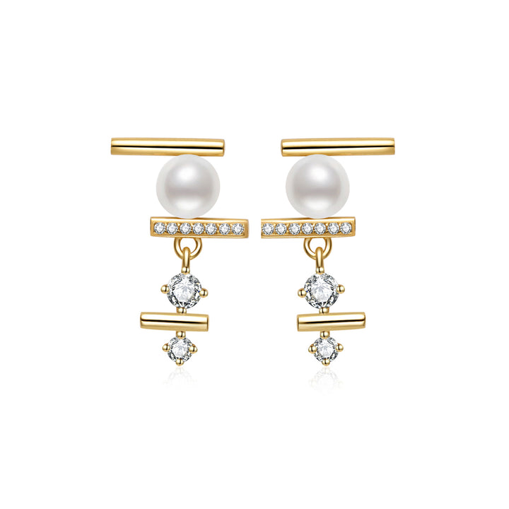 Top Grade Freshwater Pearl Earring WE00901 | MARINA BAY - PEARLY LUSTRE