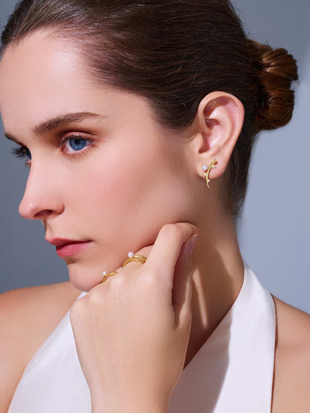 Top Grade Freshwater Pearl Earrings WE00902 |ROSE