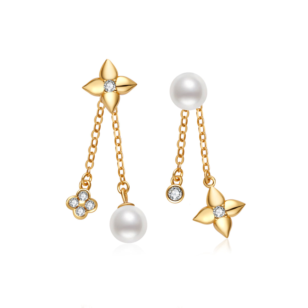 Orecchini con Perle d'Acqua Dolce di Alta Qualità WE00906 | BUBBLE