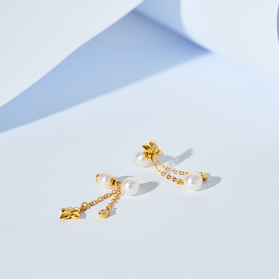 顶级淡水珍珠耳环 WE00906 | BUBBLE