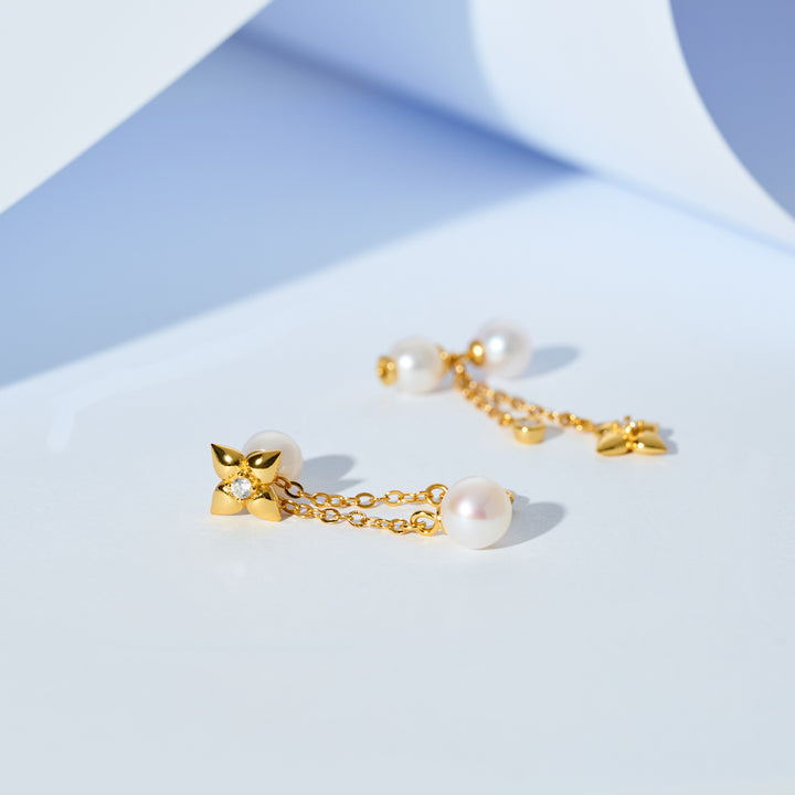 顶级淡水珍珠耳环 WE00906 | BUBBLE