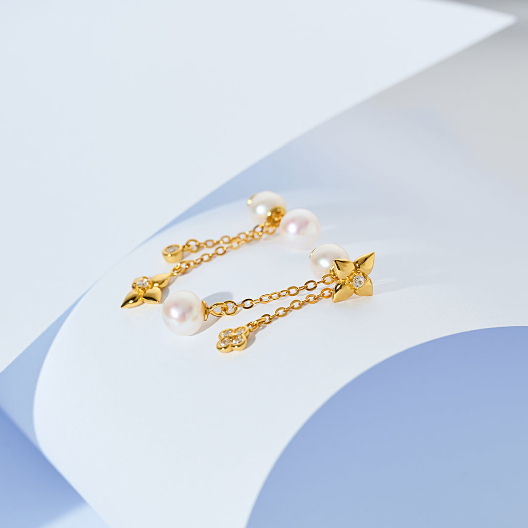 顶级淡水珍珠耳环 WE00906 | BUBBLE