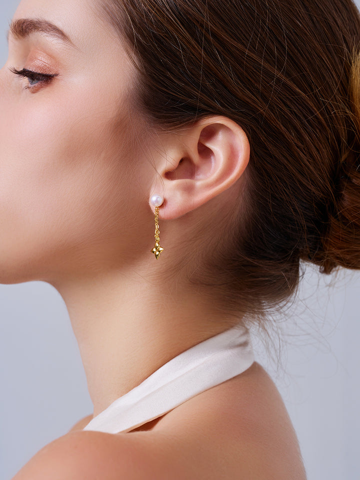 Boucles d'oreilles en perles d'eau douce de qualité supérieure WE00906 | BUBBLE