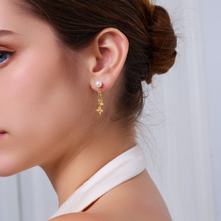 Top Grade Freshwater Pearl Earrings WE00906 | BUBBLE