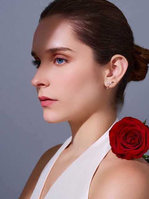Top Grade Freshwater Pearl Earring WE00909 | ROSE