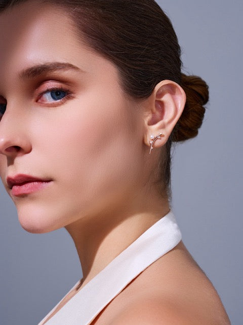 Top Grade Freshwater Pearl Earring WE00909 | ROSE