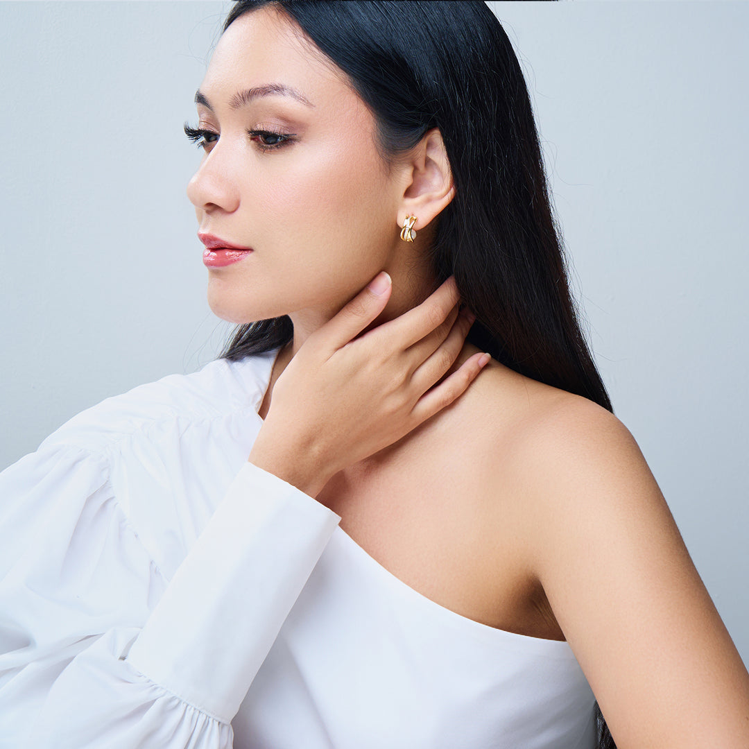 Top Grade Freshwater Pearl Earring WE00910 | MARINA BAY - PEARLY LUSTRE