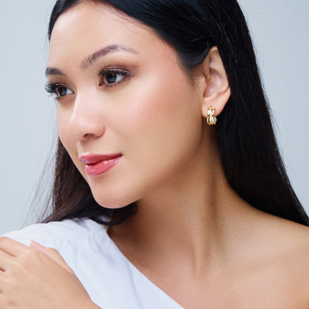 Top Grade Freshwater Pearl Earring WE00910 | MARINA BAY - PEARLY LUSTRE