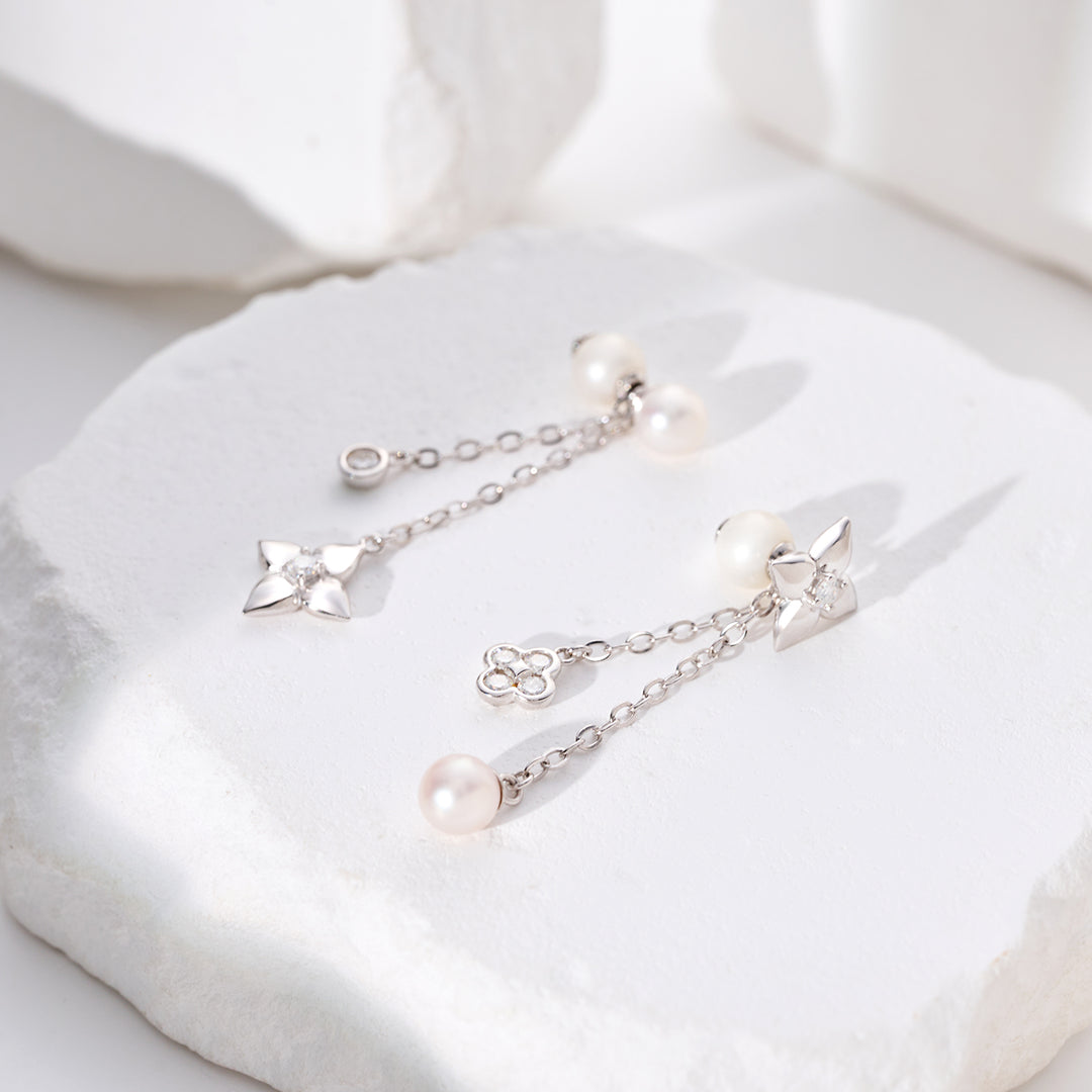 Top Grade Freshwater Pearl Earrings WE00916 | BUBBLE