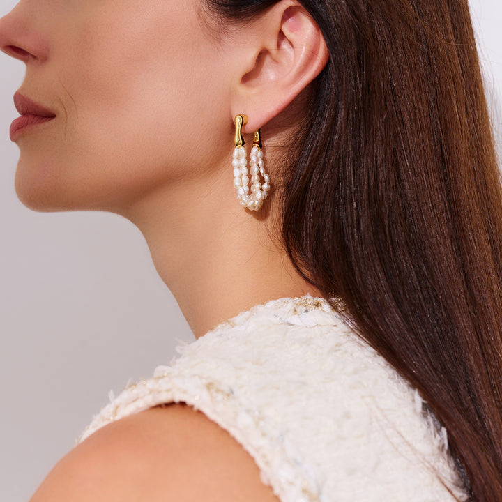 Freshwater Pearl Earrings WE00923 - PEARLY LUSTRE