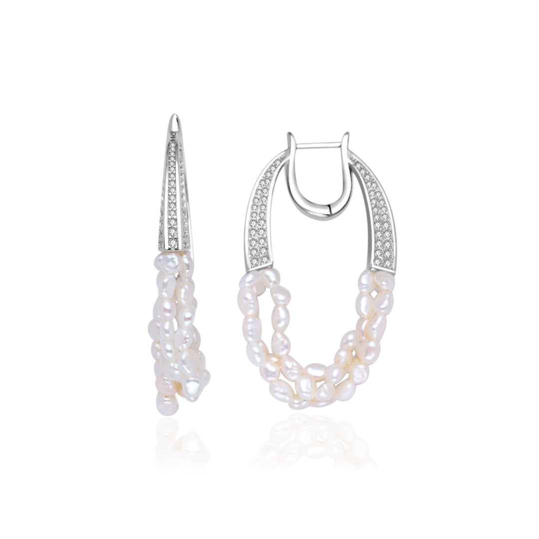 Orecchini con Perle d'Acqua Dolce Top Lustre WE00924