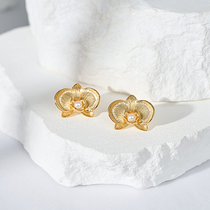 Anting Mutiara Air Tawar Gred Atas WE00925 | ORCHID
