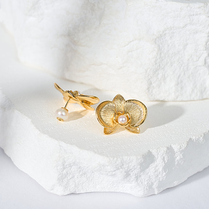 Anting Mutiara Air Tawar Gred Atas WE00925 | ORCHID