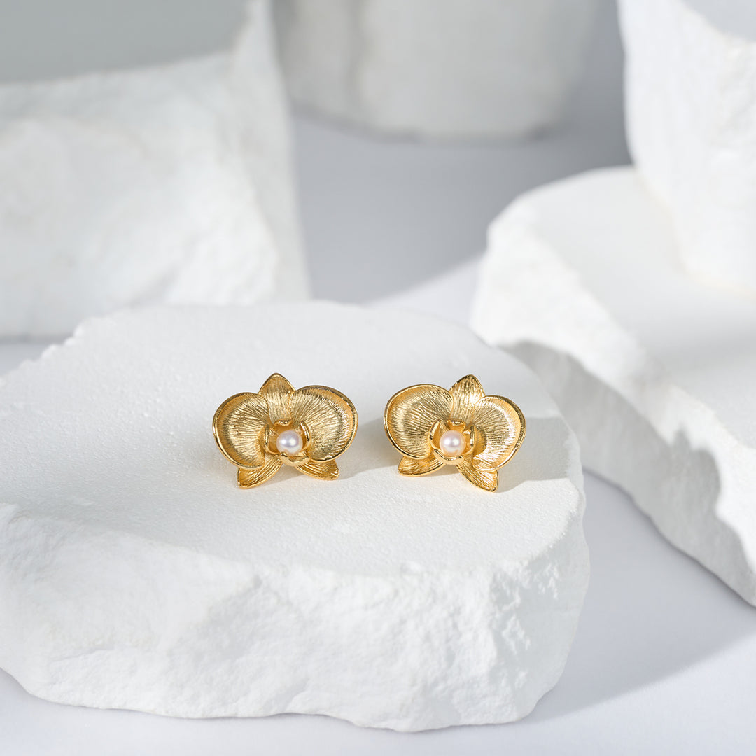 Anting Mutiara Air Tawar Gred Atas WE00925 | ORCHID