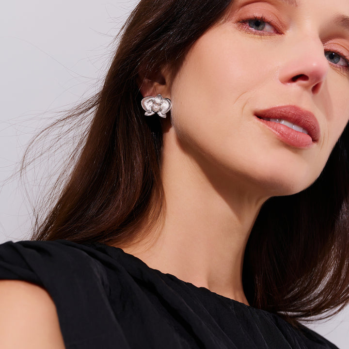 Top Grade Freshwater Pearl Earrings WE00927 | ORCHID - PEARLY LUSTRE